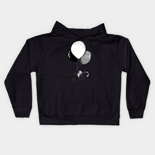 Cat in the air Kids Hoodie